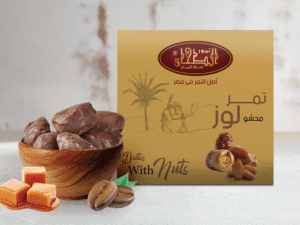 تمر بالشيكولاتة محشو قهوة وكراميل